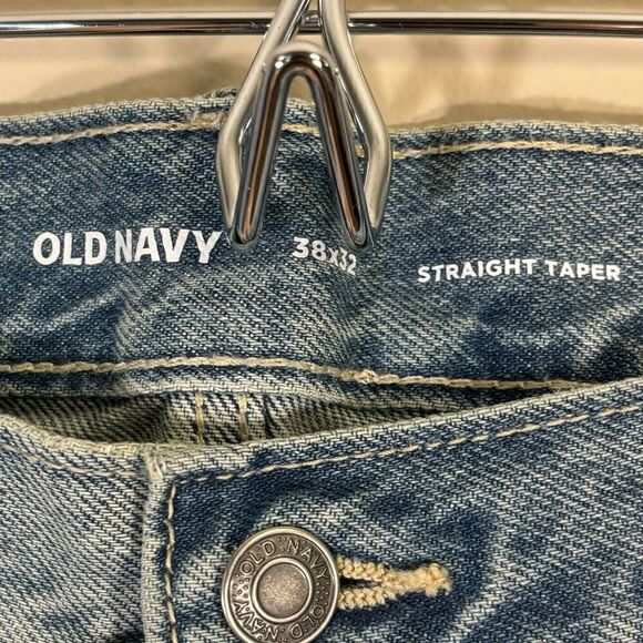 NWT OLD NAVY Straight Taper Blue Jeans - Picture 4 of 8
